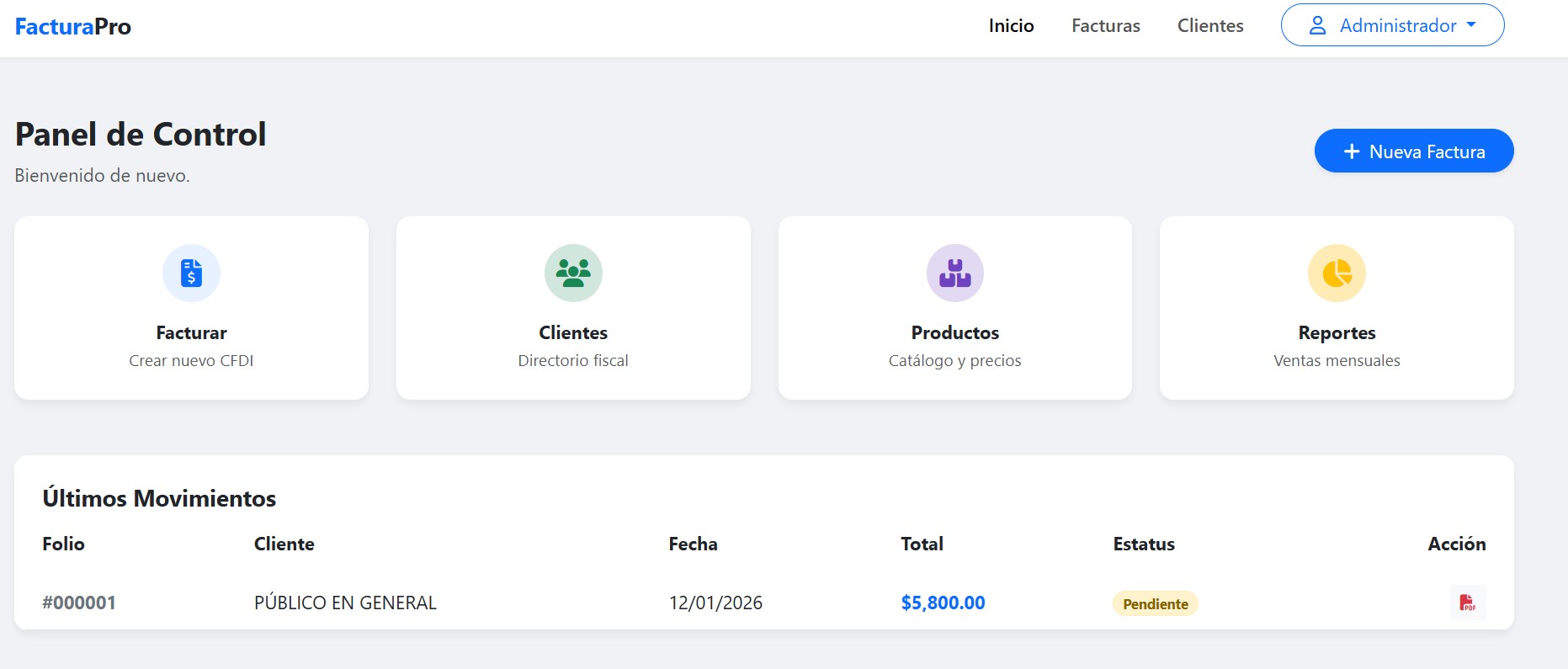 Sistema de Facturación
